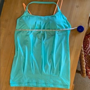 Lululemon halter, Light teal, Size 10 Gently used